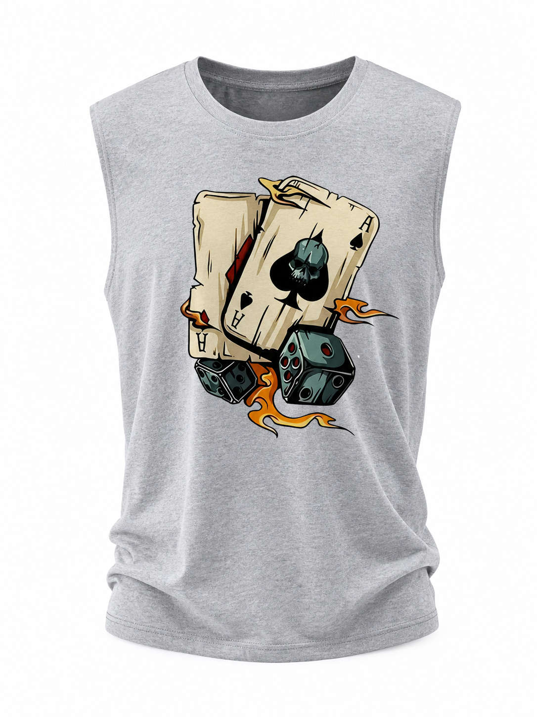 Dice Print Sleeveless Tank