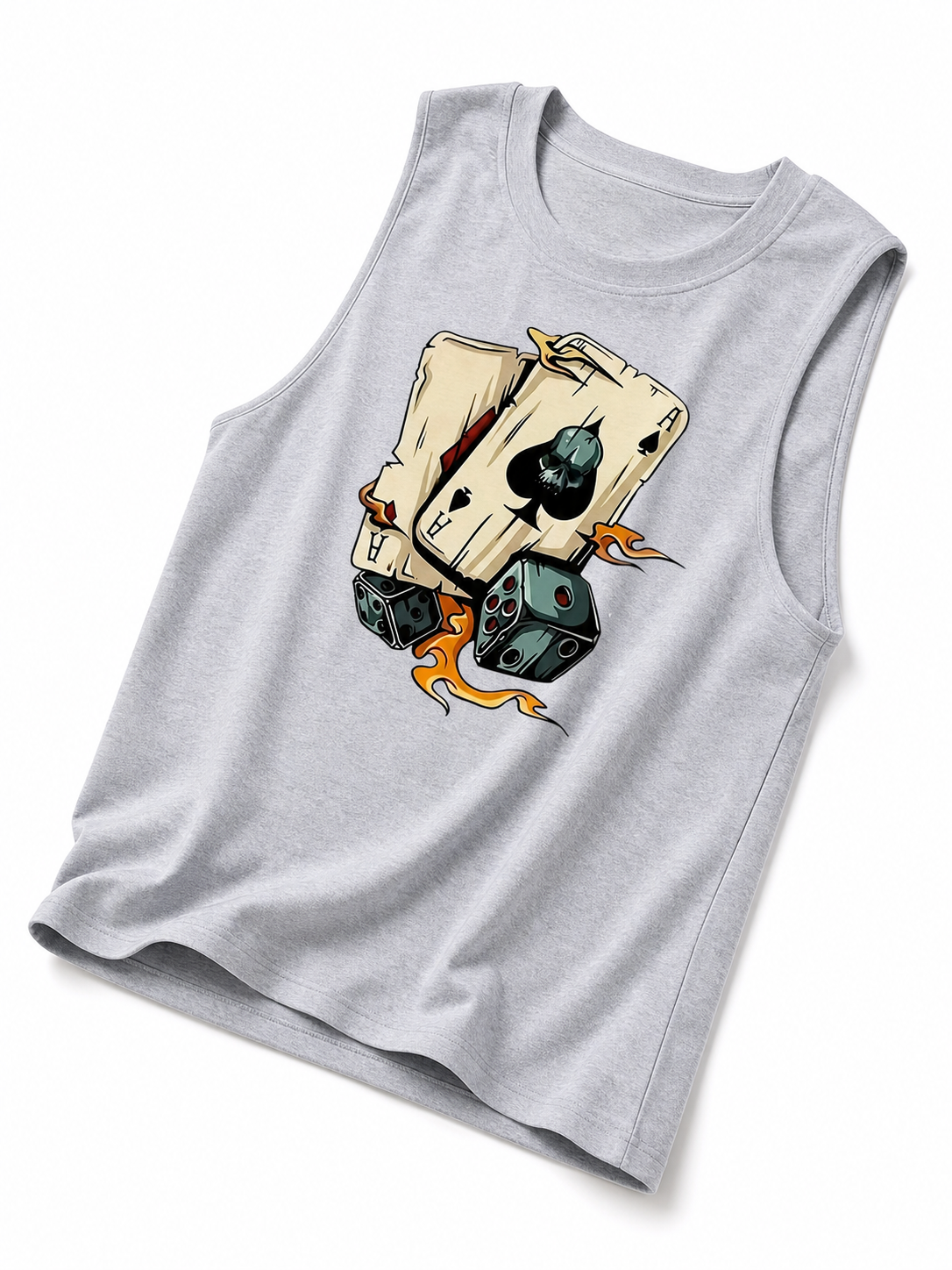 Dice Print Sleeveless Tank