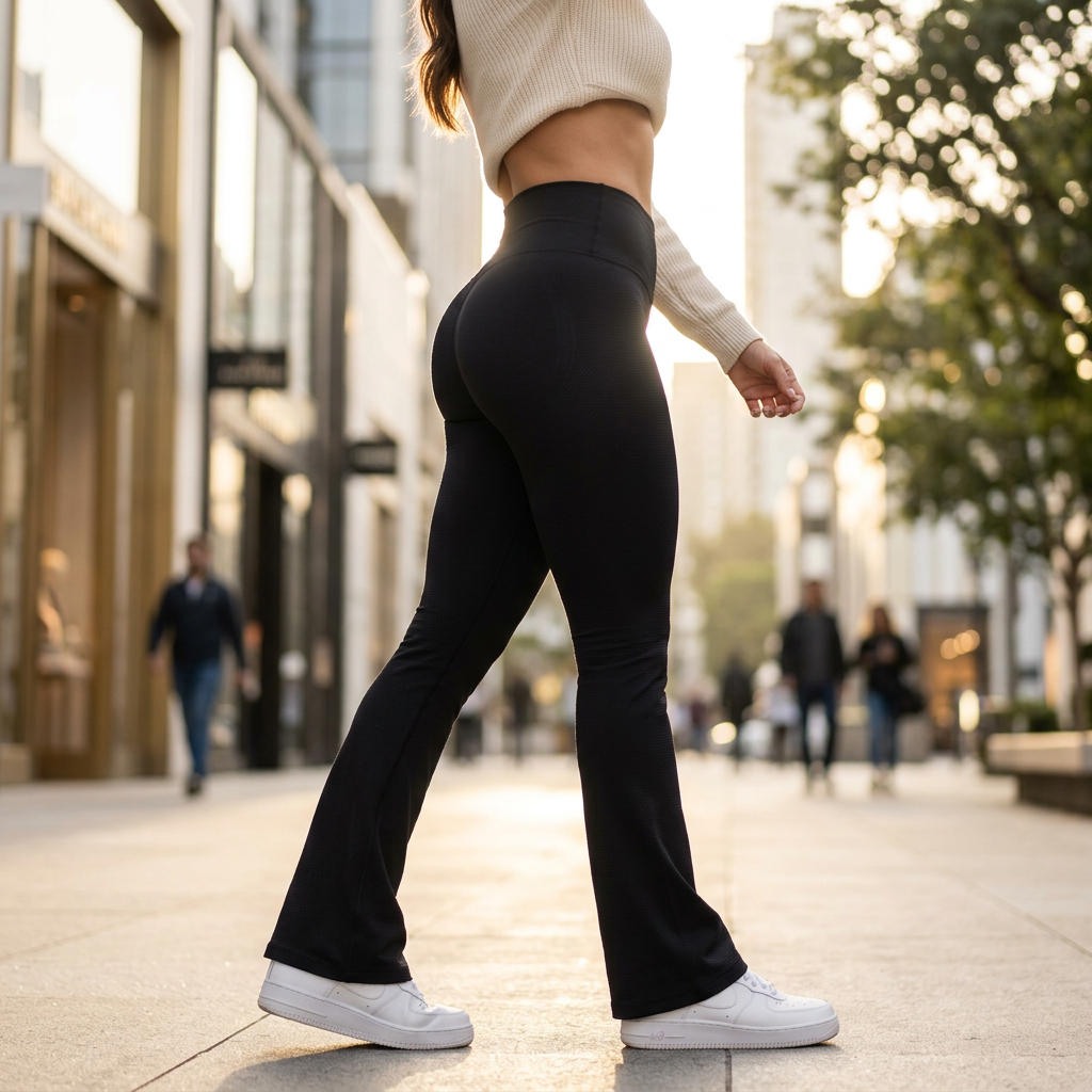 Peach Lift Flare Leggings